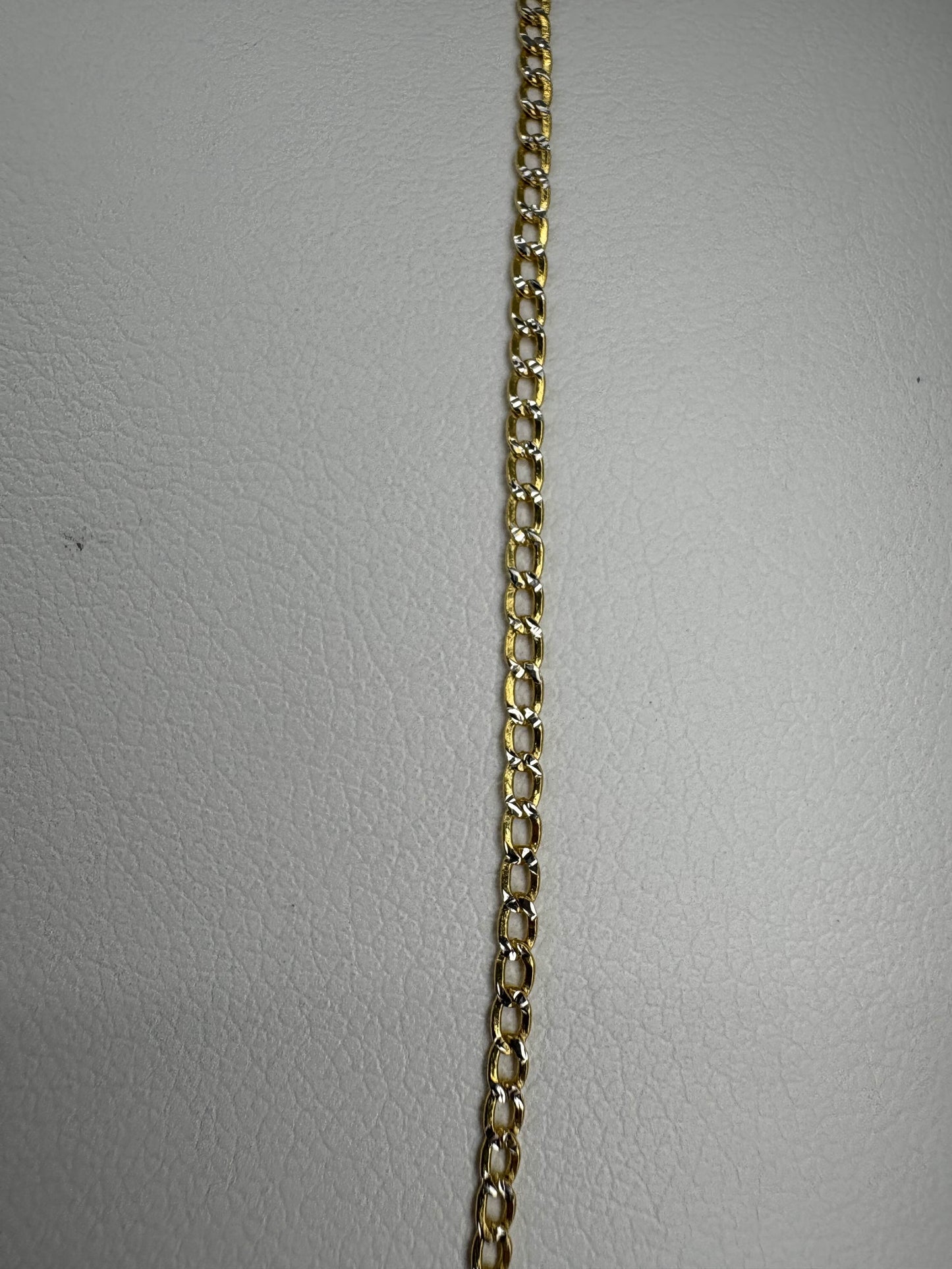 CUBAN TWO-TONE 14K GOLD, WOMEN