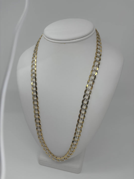 CUBAN TWO-TONE 14K GOLD, MEN