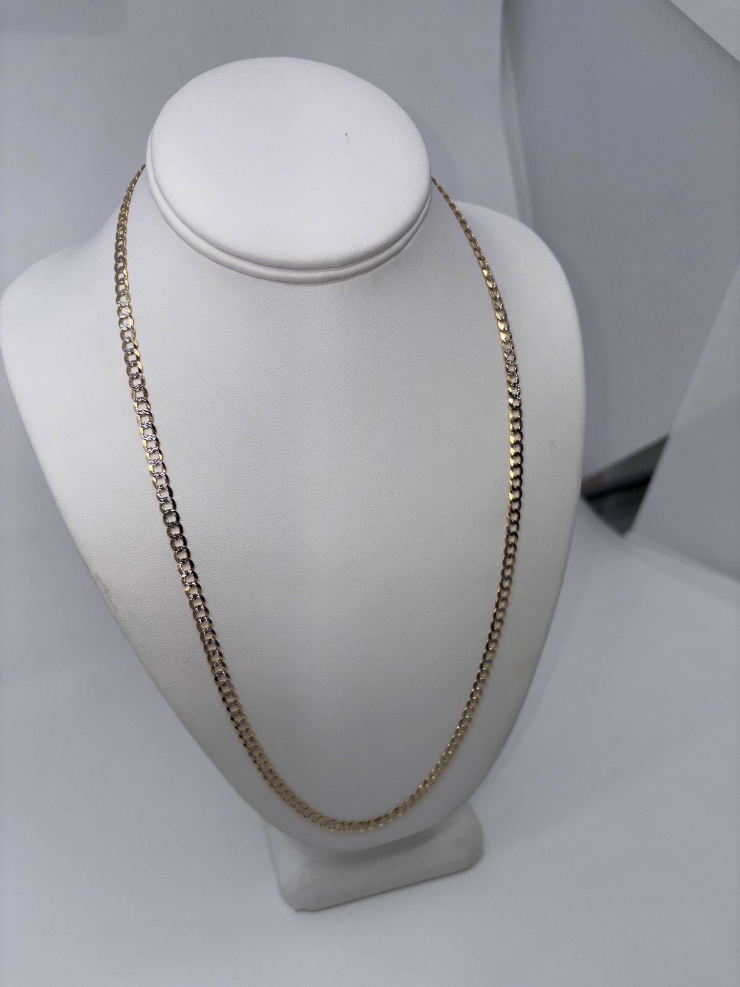 CUBAN TWO-TONE 14K GOLD, UNISEX