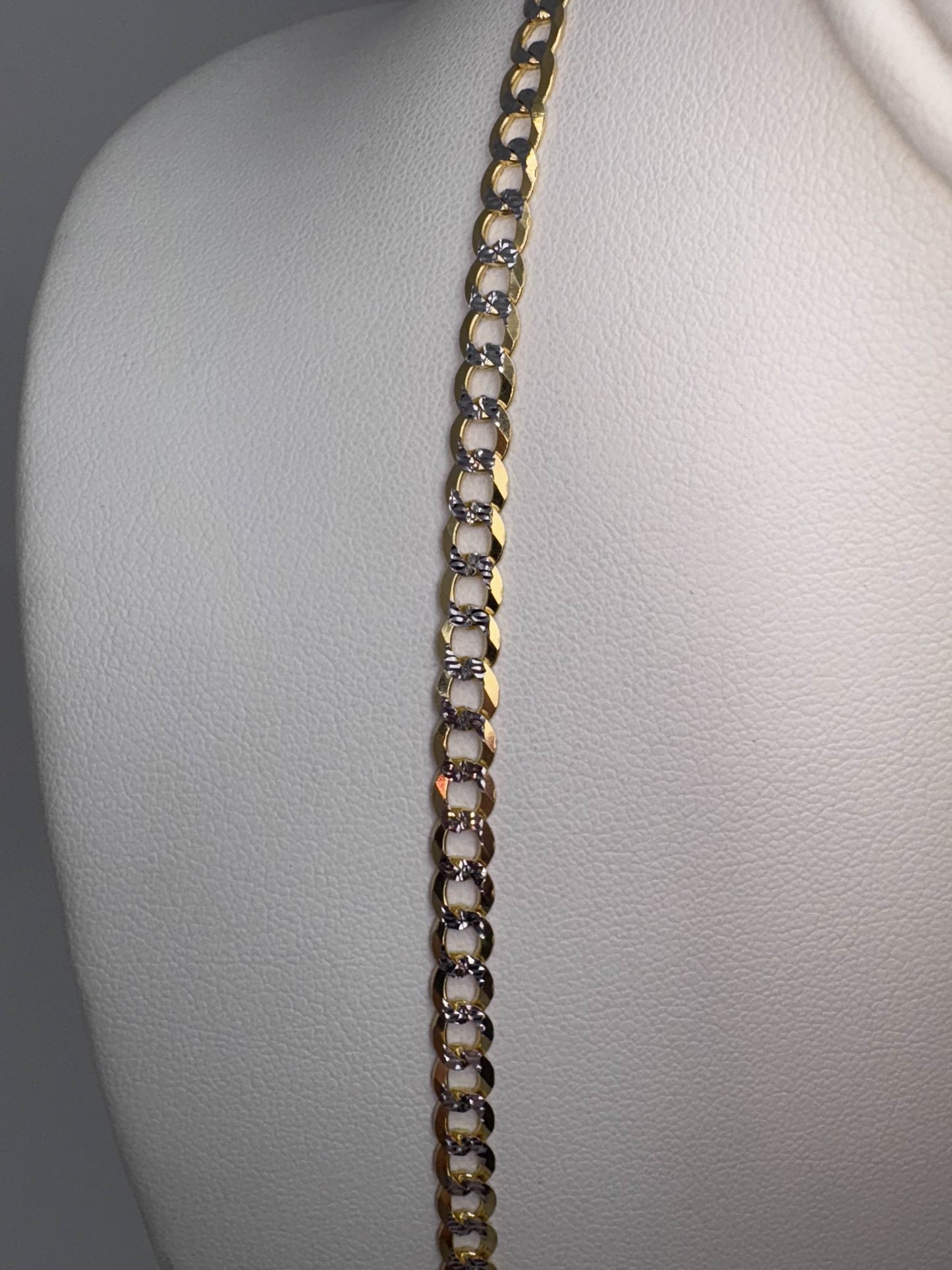 CUBAN TWO-TONE 14K GOLD, UNISEX