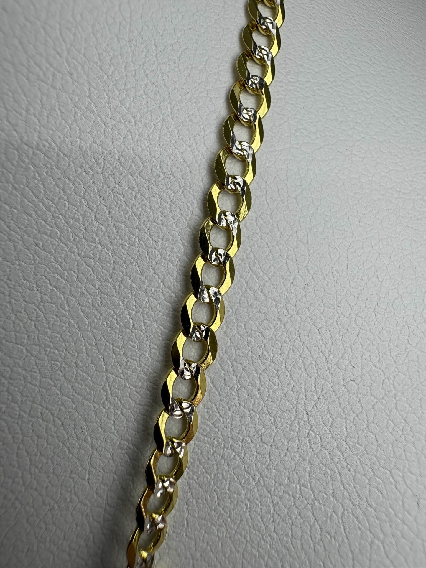 CUBAN TWO-TONE 14K GOLD, UNISEX