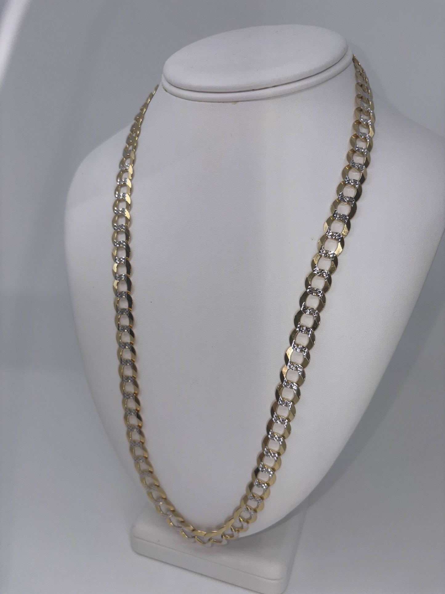 CUBAN TWO-TONE 14K GOLD, MEN