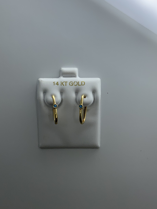 Earring 1.0mm 14K Gold