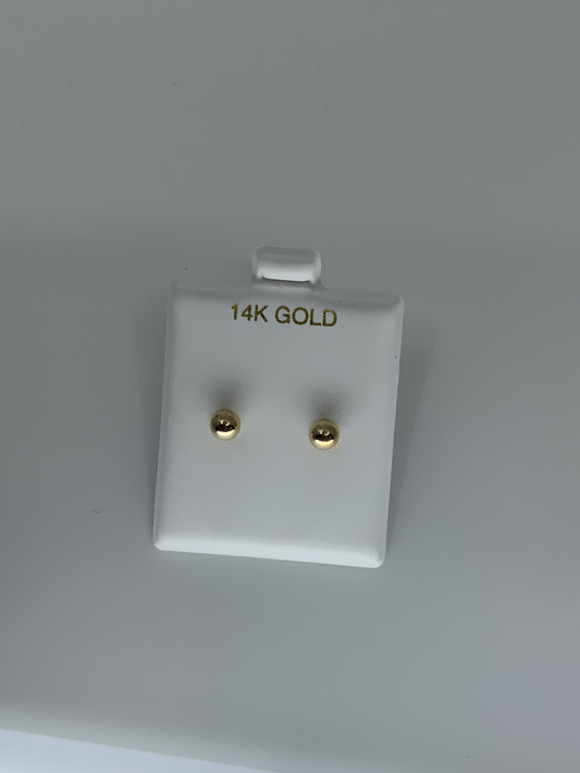 Earring 3.0mm 14K Gold