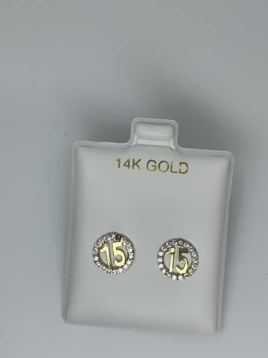 Earring 9.01mm 14K Gold