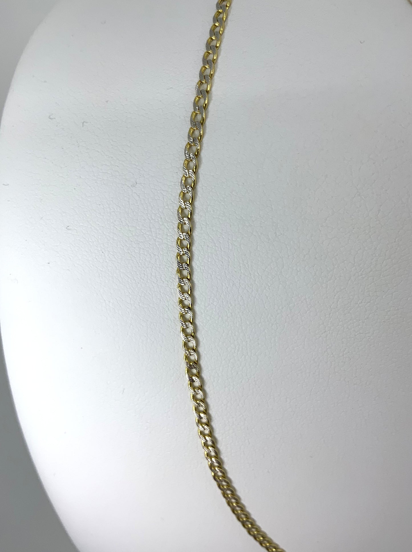 Cadena 2.0mm 18.0" Oro 14K Cuban